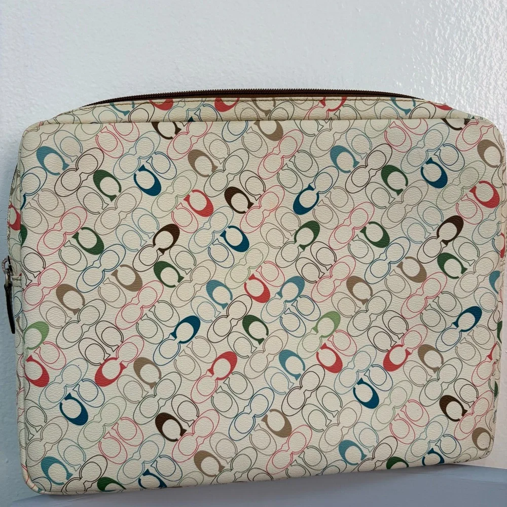 Coach Colorful Patterned Laptop Sleeve